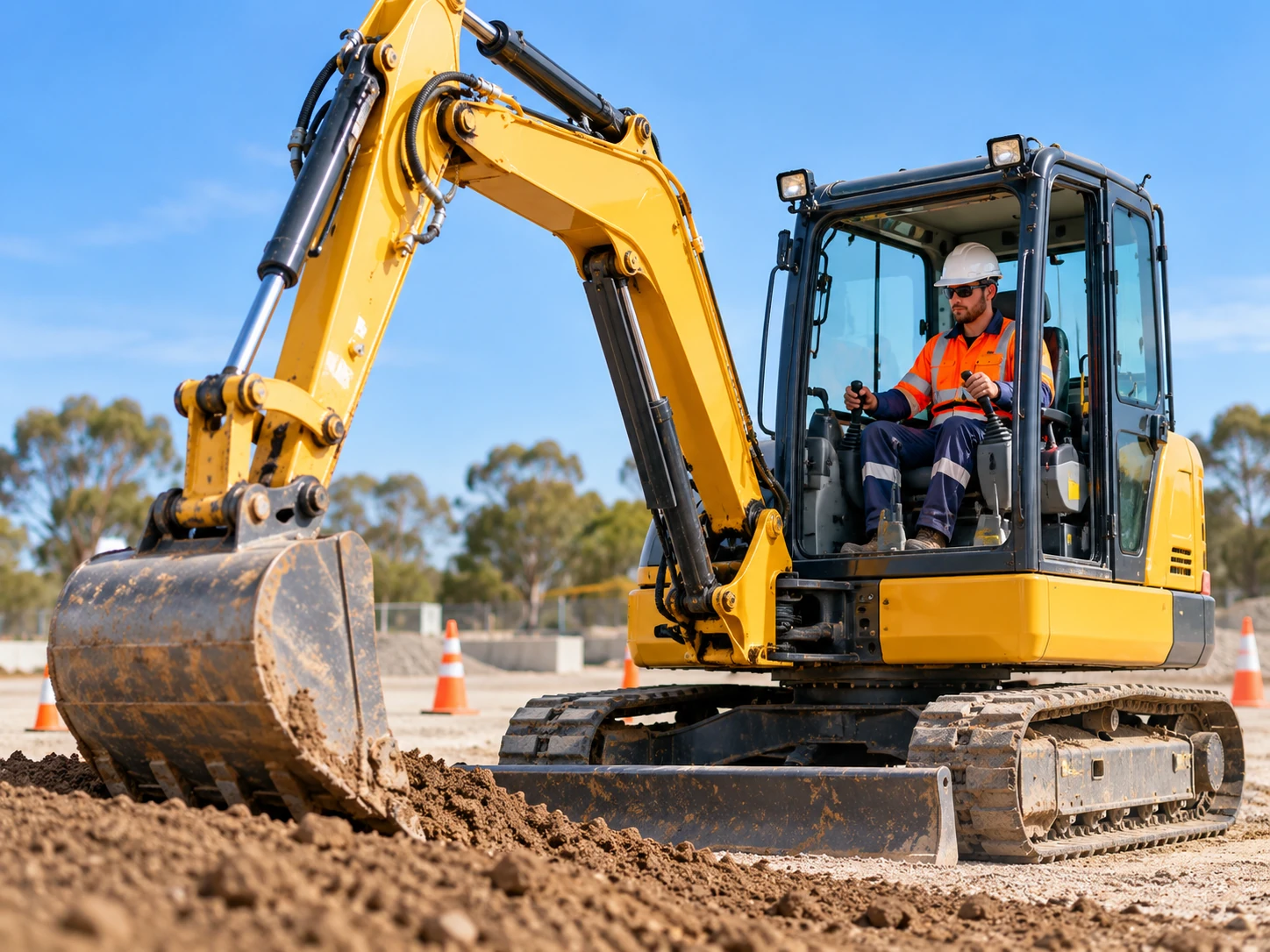 Excavator operator